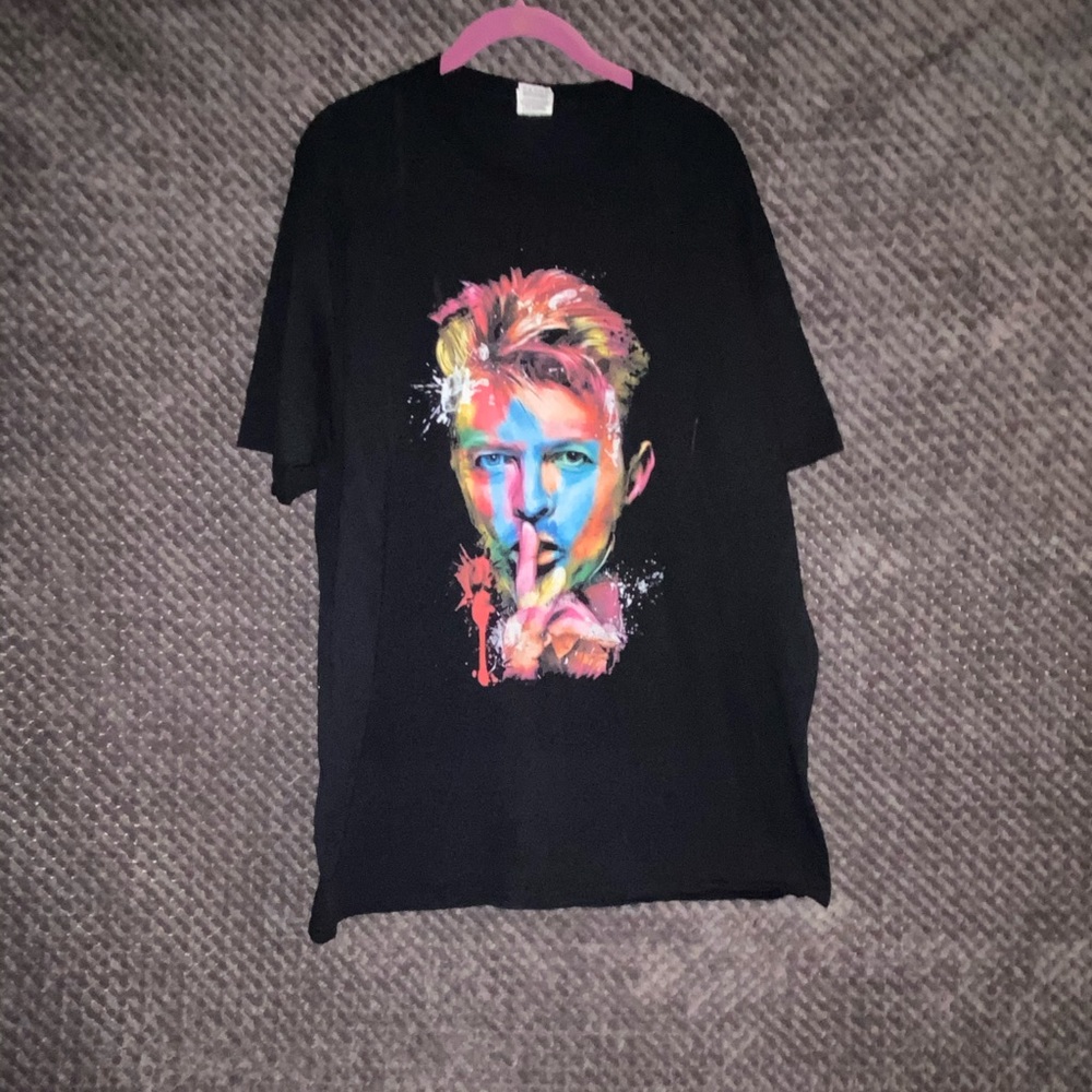 David Bowie colorful t-shirt XL